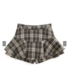 grl チェック柄フリルスカートパンツ ks006 Sサイズ