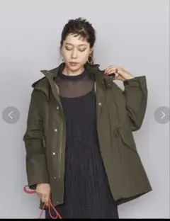 ビューティーアンドユース　グログランフードライナー マウンテンパーカー M