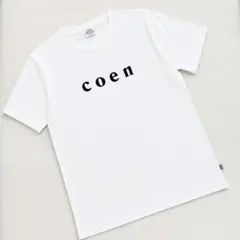 【coen】コーエン ロゴプリント半袖Tシャツ ホワイト L USAコットンのサムネイル
