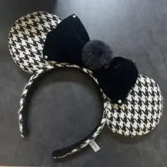 ディズニー♡ミニー千鳥柄カチューシャ