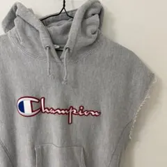 【champion】チャンピオン トレーナー ノースリーブ グレー ロゴ入り