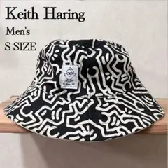 【レア】Keith Haring バケットハット ロゴハート刺繍　キースへリング