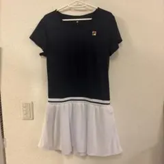 FILA フィラ テニスウェア ワンピース ネイビー ホワイト Lのサムネイル