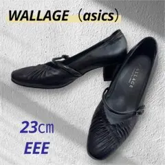 美品★asics WALLAGE（ワラッジ）ストラップパンプス　23㎝EEEのサムネイル