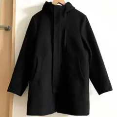 THE SHOP TK フード付きコート　メンズ　Lサイズ　ブラック