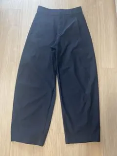 ユニクロ ジャージーバレルレッグパンツ ネイビー S