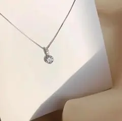 ジルコン ネックレス アジャスター付き 925スターリングシルバー
