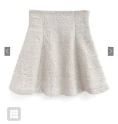 GRL インパン裏地付きツイードスパンコールミニスカート