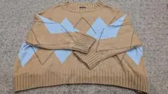 SHIPS アーガイル柄 ニットセーター 長袖