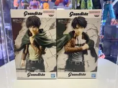 進撃の巨人 Grandista フィギュア 2体セット エレン・/ リヴァイ