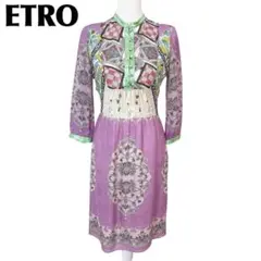 Etro IT 40 シルク ワンピース - メルカリ