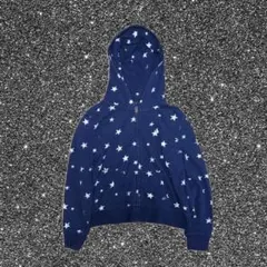 00s RalphLauren 星柄 ジップパーカー XS y2k 平成