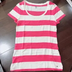 TOMMY HILFIGER ピンクストライプTシャツ