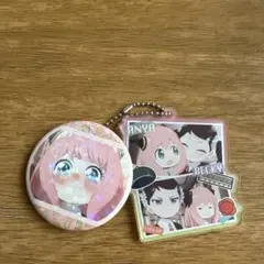 アーニャ ベッキー キーホルダー バッジセット
