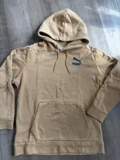 PUMA フード付きパーカー S ベージュ