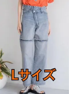 LOWRYSFARM アシメデニム　Lサイズ　ローリーズファーム　デニム　パンツのサムネイル