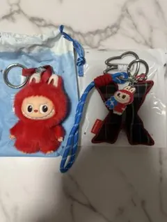 ラブブ イニシャル チャーム ぬいぐるみペンダント セット X Labubu