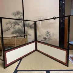 茶道具 風炉先屏風 鵬雲斎好み　本漆のサムネイル