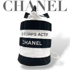 CHANEL シャネル☆バケツ型 ノベルティ ボーダー プールバッグ 巾着