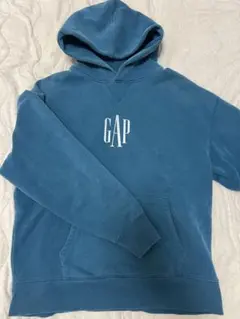 GAP ギャップ パーカー 両面リフレクターロゴ ブルー