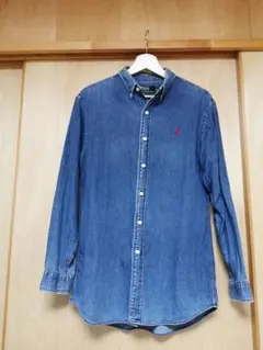 【貴重サイズ】90s Ralph Lauren デニム シャツ 赤ポニー S 美品 濃色】90s Ralph Lauren デニム シャツ 赤ポニー S ② - メルカリ