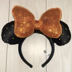 ディズニー カチューシャ ミニー ハロウィン オレンジ