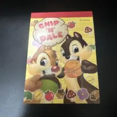 チップとデール ミニメモ帳 ディズニー 平成