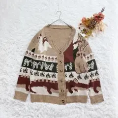 個性的 カーディガン