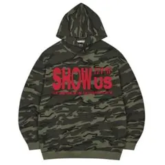 LUV IS TRUE 迷彩 パーカー 韓国 Y2K ファッション 長袖