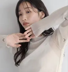 LOWRYS FARM（ローリーズファーム）　シアーハイネックＬＳ