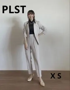 美品 PLST プラステ トリアセブレンドジャケットパンツセット
