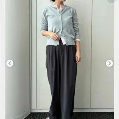 UNIQLO　UVカットクルーネックカーディガン　七分　グレー　М