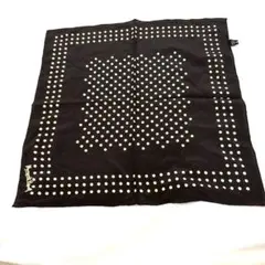 美品　マーガレットハウエル　シルク100% ドットパターン スカーフ　英国製