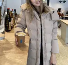 LACOSTE ラコステ ベージュ フード付き ダウンジャケット