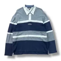 90s Tommy Hilfiger トミーヒルフィガー 刺繡ロゴ ラガーシャツ