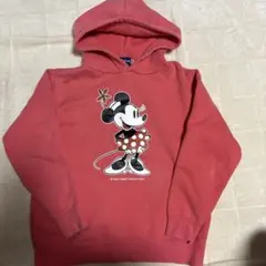 ミニーマウス フード付きパーカー ピンク
