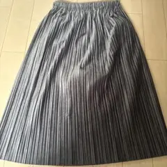 グレー 膝丈スカート フリーサイズ