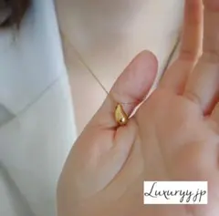 人気✨しずく 1mmチェーン ゴールド サージカルステンレス 金アレ ネックレス
