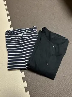 ２WAY ロング　ワンピース　パジャマ　マタニティ　２枚セット　ML 長袖