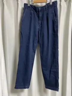 UNIQLO ワイドフィットワンタックチノ デニム321-401876
