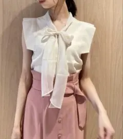 SNIDEL ボウタイニットプルオーバー