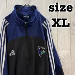 XL アディダス トラックジャケット ネイビー/ブラック 90s 万国旗タグのサムネイル