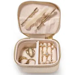 【持ち運べる】アクセサリーケース 携帯用 ジュエリーボックス 大容量