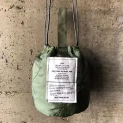 【HB1102】 ミリタリー ライナーリメイクペイシェントバッグ　巾着