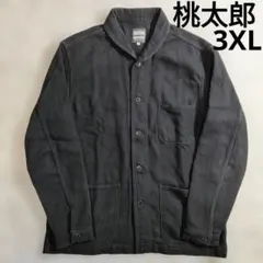桃太郎ジーンズ　ショールカーディガン　スウェット　サイズM 桃太郎ジーンズ ショールカーディガン スウェット サイズM - メルカリ