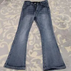 ブーツカットデニム　裏起毛