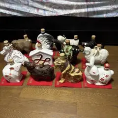 サントリーオールドウイスキー ドラゴン・ウサギボトル2本セット売り