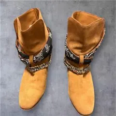 ⭐︎美品⭐︎ アミリ AMIRI バンダナ・チェーン ブーツ ブラック