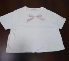 earth music & ecology ホワイトリボンTシャツ Fサイズ