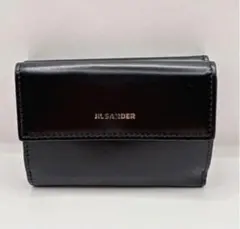 JIL SANDER 二つ折り財布 黒 がま口 - メルカリ